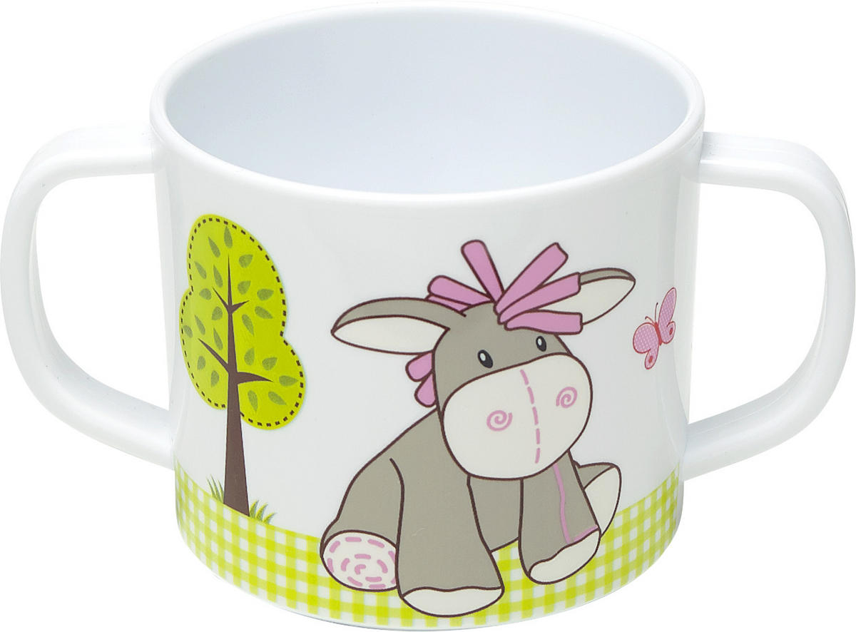KINDERBECHER  - Weiss/Rosa, Trend, Kunststoff (7,5/10cm) - My Baby Lou