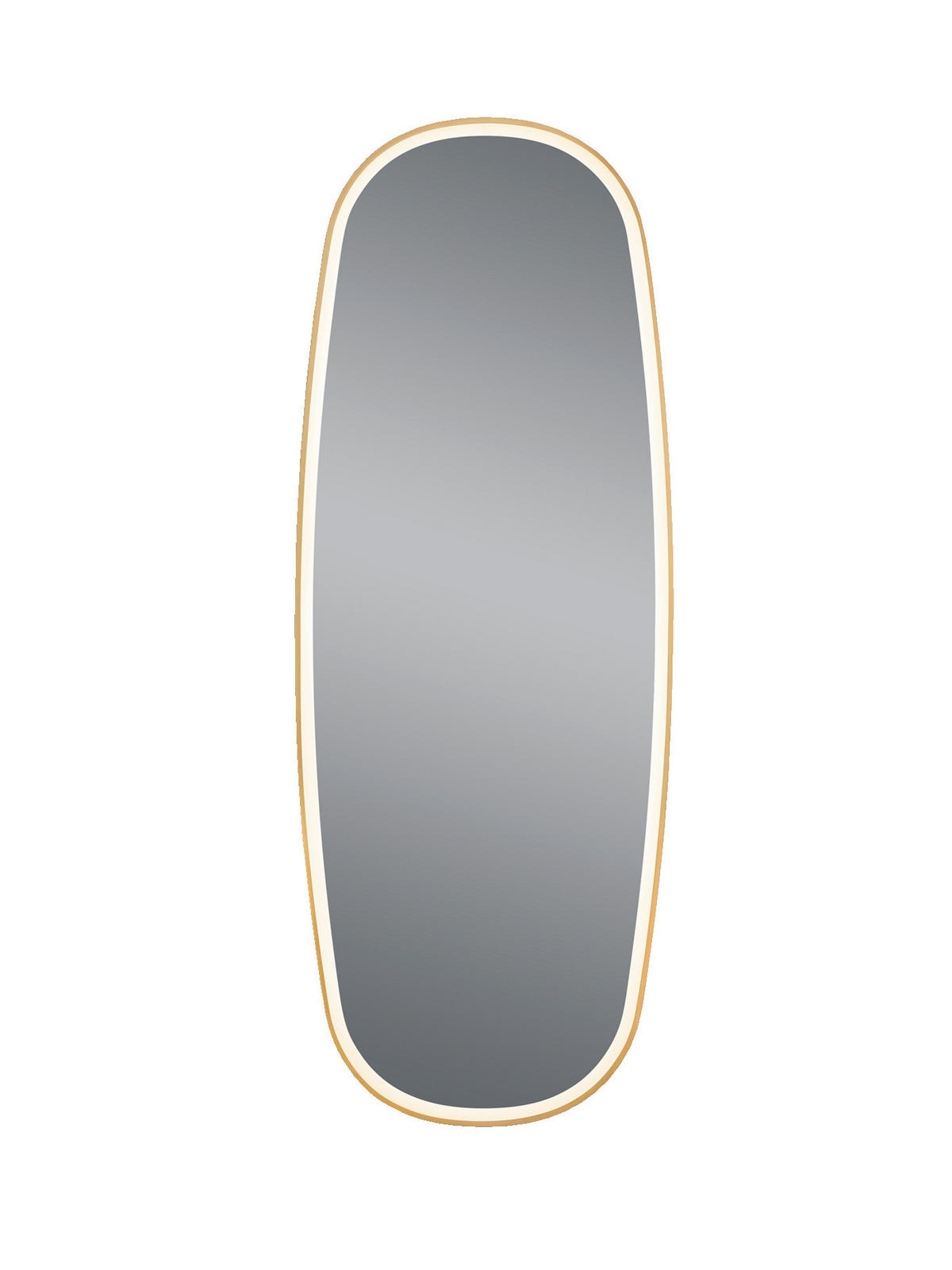 BADEZIMMERSPIEGEL 60/160/4 cm  - Goldfarben/Schwarz, MODERN, Glas/Metall (60/160/4cm)
