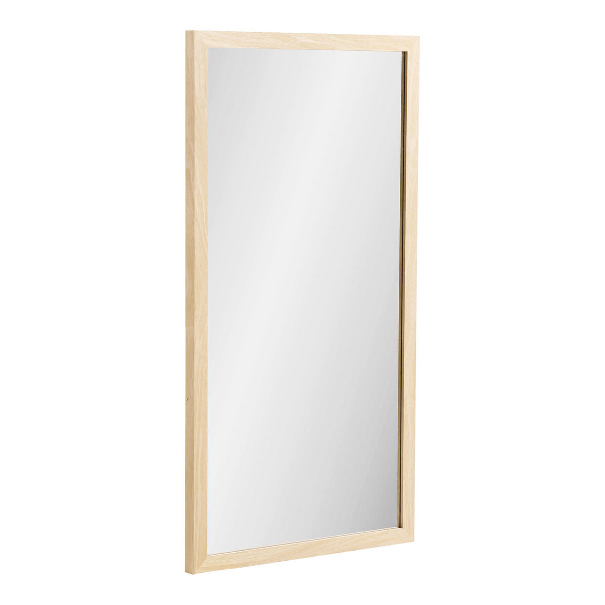 WANDSPIEGEL 45/75/2,5 cm    in rechteckig  - Klar/Naturfarben, Basics, Glas/Holzwerkstoff (45/75/2,5cm)
