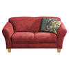 2-SITZER-SOFA Flachgewebe Rot  - Rot/Naturfarben, KONVENTIONELL, Holz/Textil (163/84/89cm) - Sit & More
