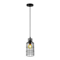 HÄNGELEUCHTE 15/15/34 cm  - Schwarz, Trend, Metall (15/15/34cm) - Kayoom