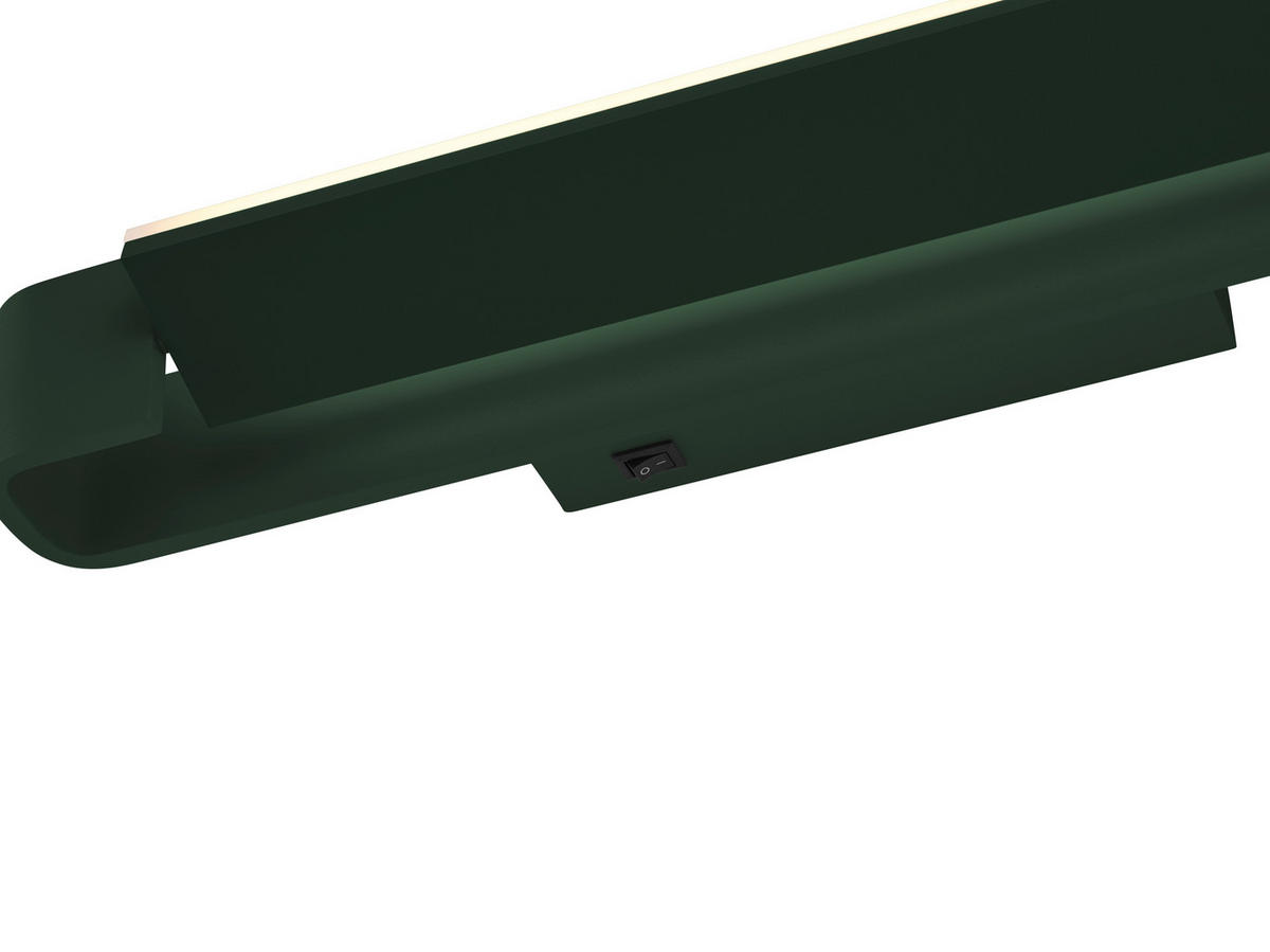 LED-WANDLEUCHTE 40/10/10 cm   - Grün, Design, Metall (40/10/10cm) - Hell