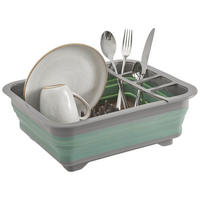 GESCHIRRABTROPFKORB  - Petrol/Grau, Basics, Kunststoff (36/30,5/12cm) - Homeware Profession.