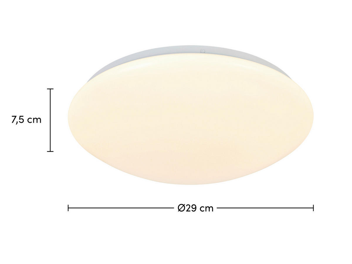 LED PLAFONJERA  - bela, Osnovno, metal/plastika (29/7,5cm) - Boxxx