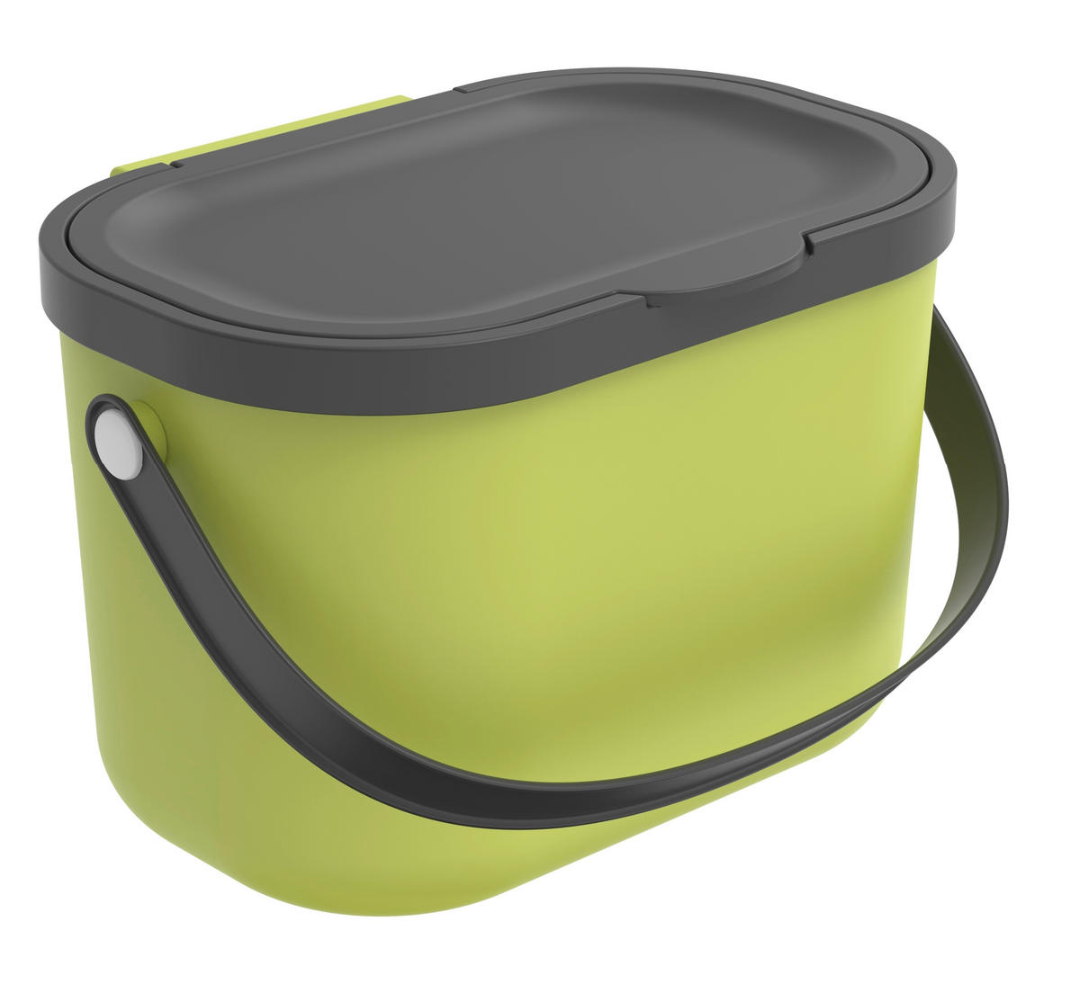 KBELÍK NA KOMPOST  3,2 l - zelená, Basics, plast (22,2/17,2/15cm) - Rotho