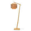 STEHLEUCHTE    - Schwarz/Naturfarben, Trend, Holz (176/40/68cm) - Good & Mojo