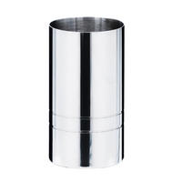 ZAHNPUTZBECHER Metall  - Chromfarben, Basics, Metall (6,2/11,5/6,2cm) - Sadena