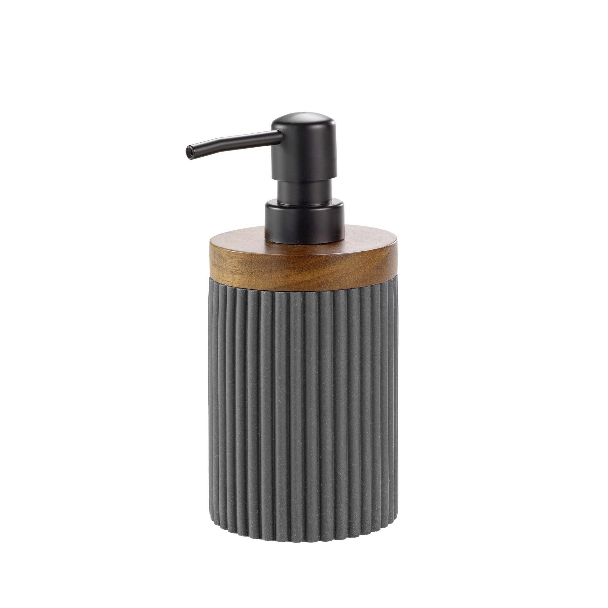 DOZATOR TEKUĆEG SAPUNA  antracit  plastika  NATURELA  - antracit, Basics, plastika (8/17cm) - Homeware