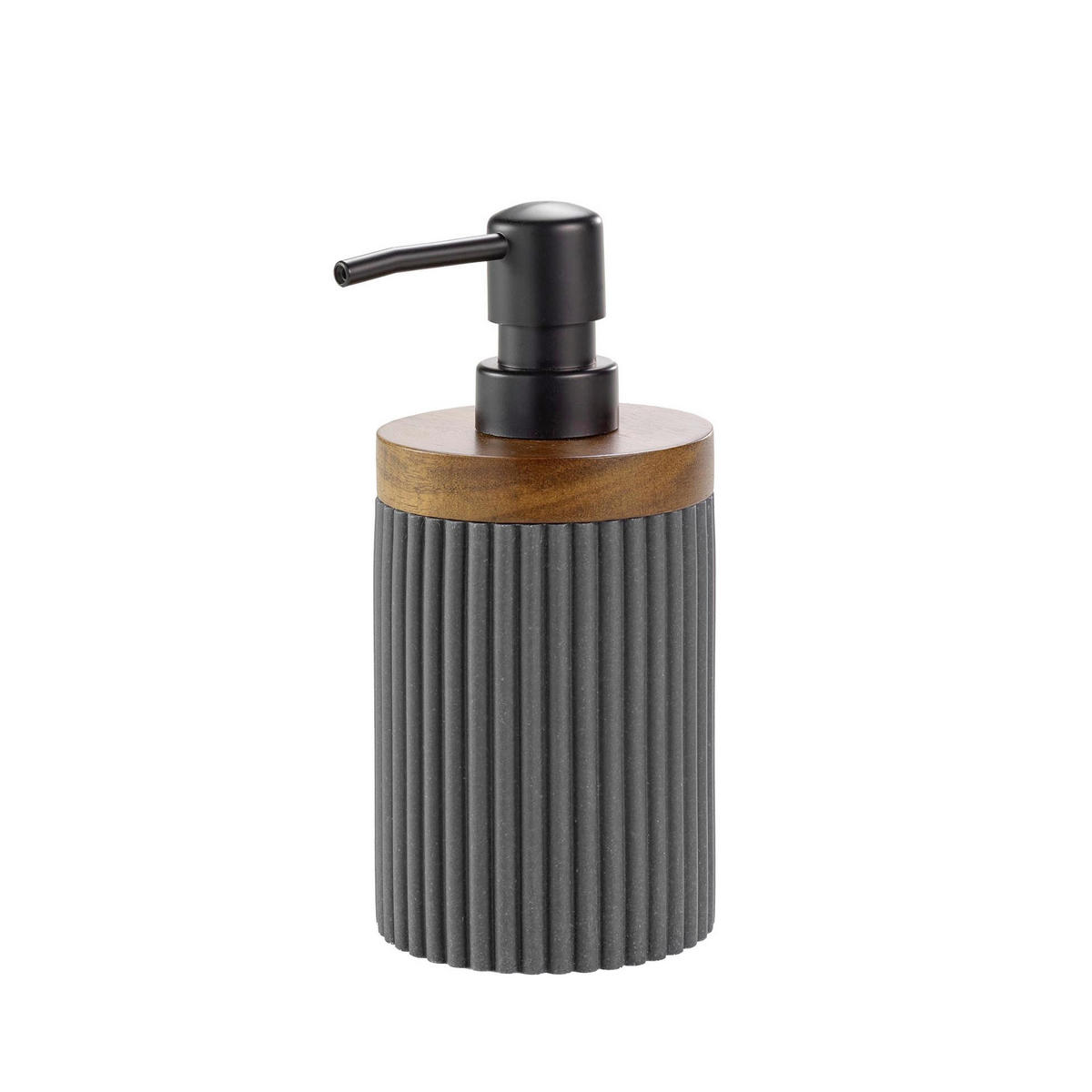DOZATOR ZA TEČNI SAPUN  antracit  plastika  - antracit, Osnovno, plastika (8/17cm) - Homeware