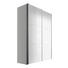 SCHWEBETÜRENSCHRANK 2-türig Weiß - Alufarben/Weiß, KONVENTIONELL, Holzwerkstoff/Metall (150/216/68cm) - Hom`in SCHWEBETÜRENSCHRANK 2-türig Weiß - Alufarben/Weiß, KONVENTIONELL, Holzwerkstoff/Metall (150/216/68cm) - Hom`in