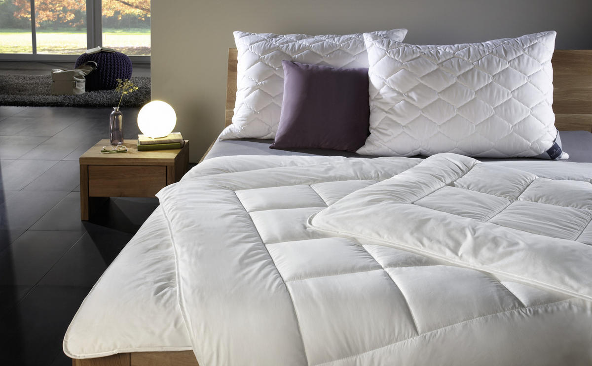 POLŠTÁŘ POD HLAVU, 70/90 cm - bílá, Basics, textil (70/90cm) - Billerbeck