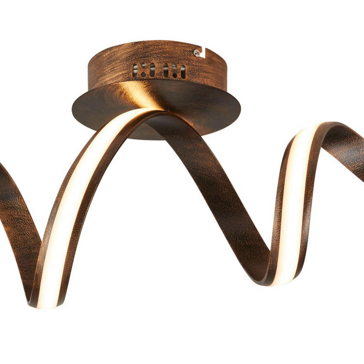 STROPNA LED-SVETILKA  Ribbon 25.69 W/1100 lm/3000 K/220-240 V/ - opečnato rjava/bela, Design, kovina/umetna masa (78/21/26cm)