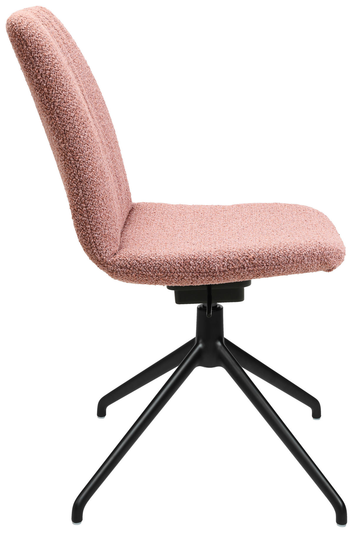 STUHL  in Aluminium Flachgewebe  - Schwarz/Rosa, Design, Textil/Metall (46/85-88/55cm) - Johann Jakob