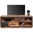 LOWBOARD in 160/60/40 cm - Dunkelgrau/Schwarz, Trend, Holz/Metall (160/60/40cm) - Landscape