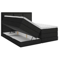 BOXSPRINGBETT 180/220 cm  in Schwarz  - Schwarz, Design, Holz/Holzwerkstoff (180/220cm) - MID.YOU