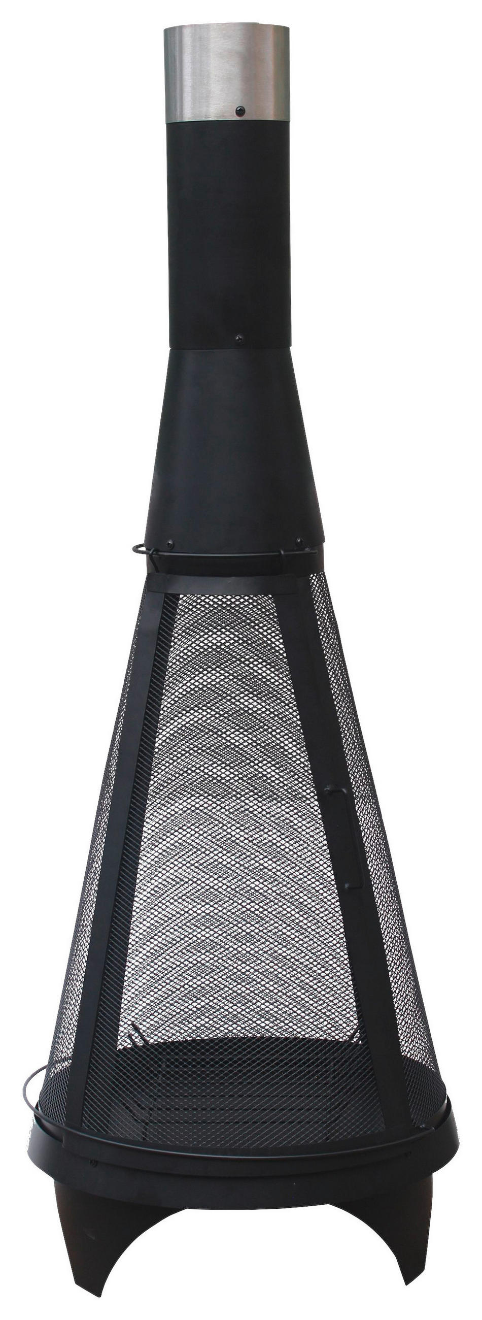 FEUERSTELLE  - Schwarz, Design, Metall (49/138/49cm)