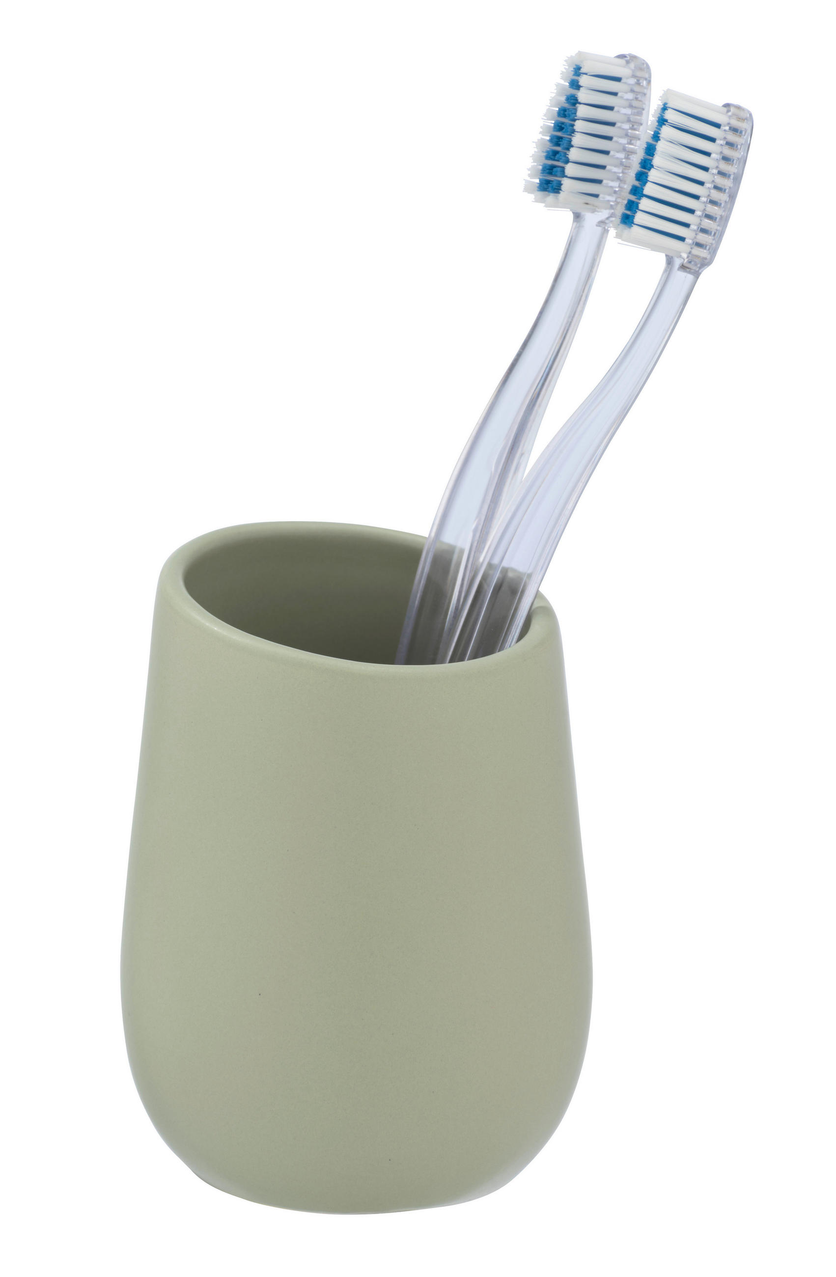 ZAHNPUTZBECHER Keramik  - Grün, Basics, Keramik (8/11/8cm) - Wenko
