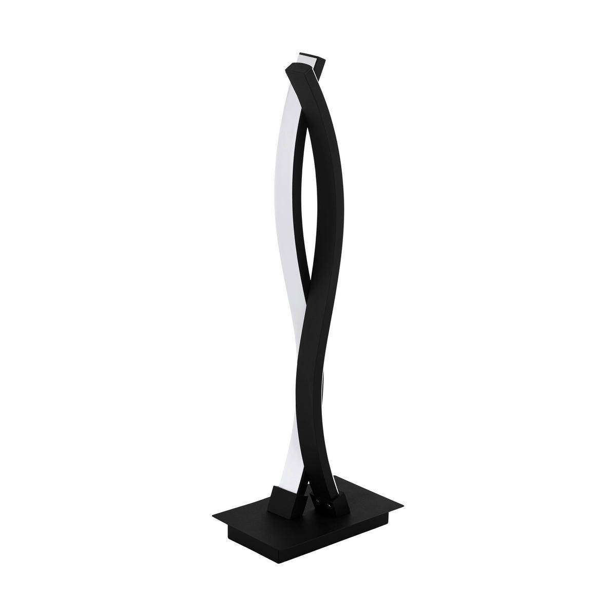 STOLNÁ LED LAMPA, 16/10/46 cm - čierna/biela, Trend, kov/plast (16/10/46cm) - Eglo