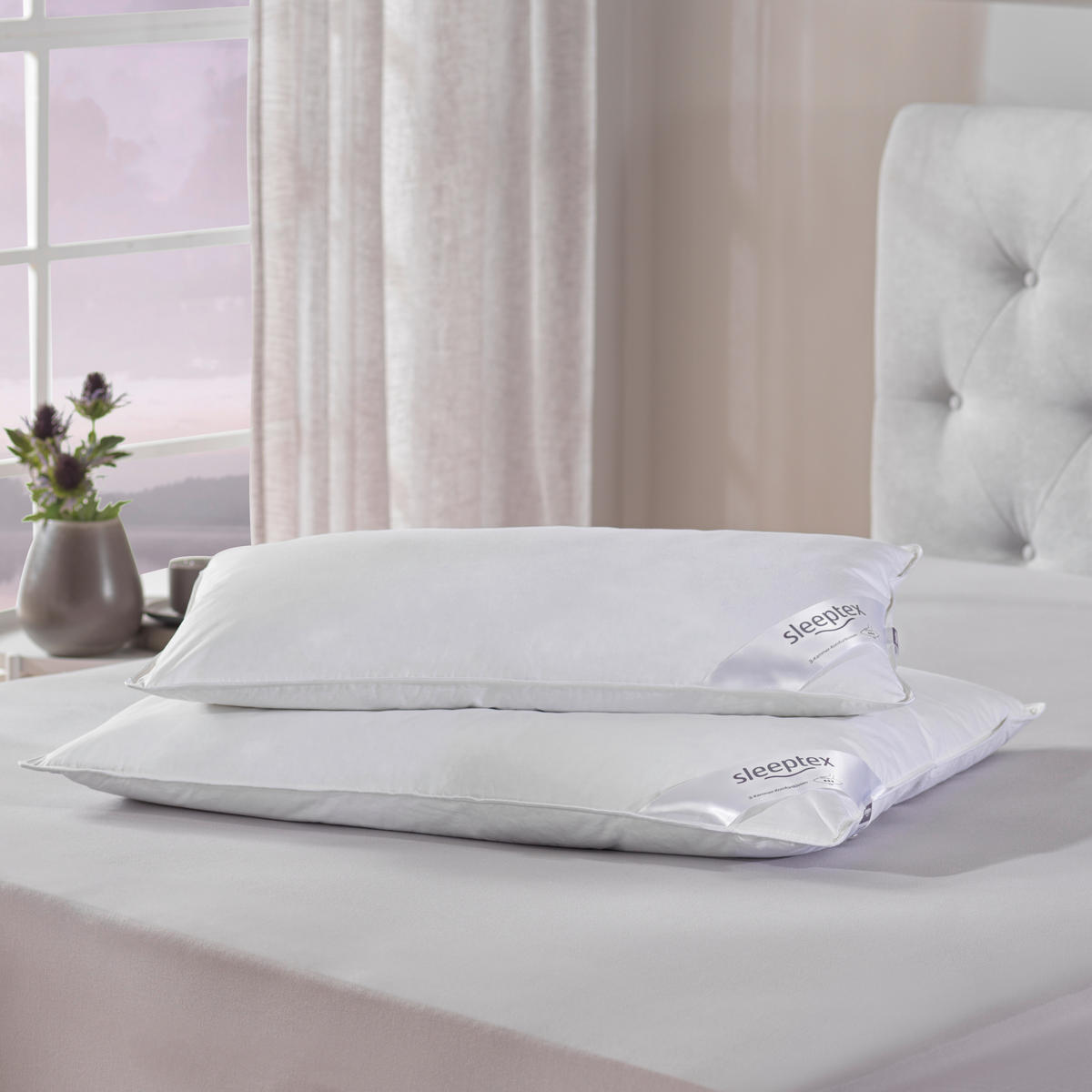 3-KAMMER-POLSTER 60/40 cm  - Weiß, Basics, Textil (60/40cm) - Sleeptex