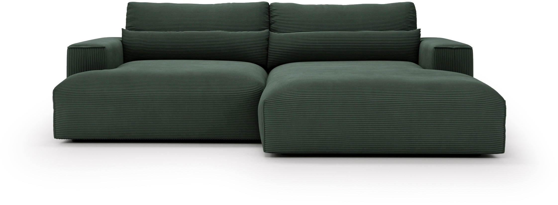 Stylife Ecksofa Felicia Dunkelgrün 268x187 cm