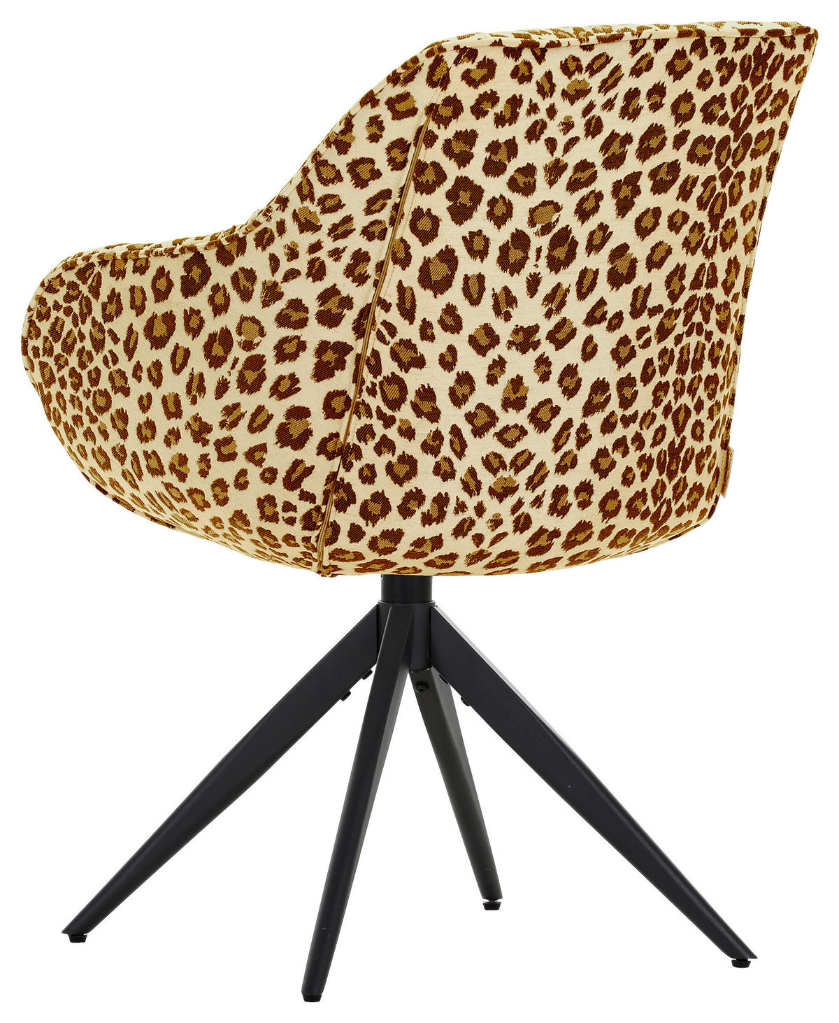 ARMLEHNSTUHL , Sitzfläche 360° drehbar , Flachgewebe, Mikrofaser  - Schwarz/Braun, Design, Textil/Metall (60/83/65cm) - Landscape