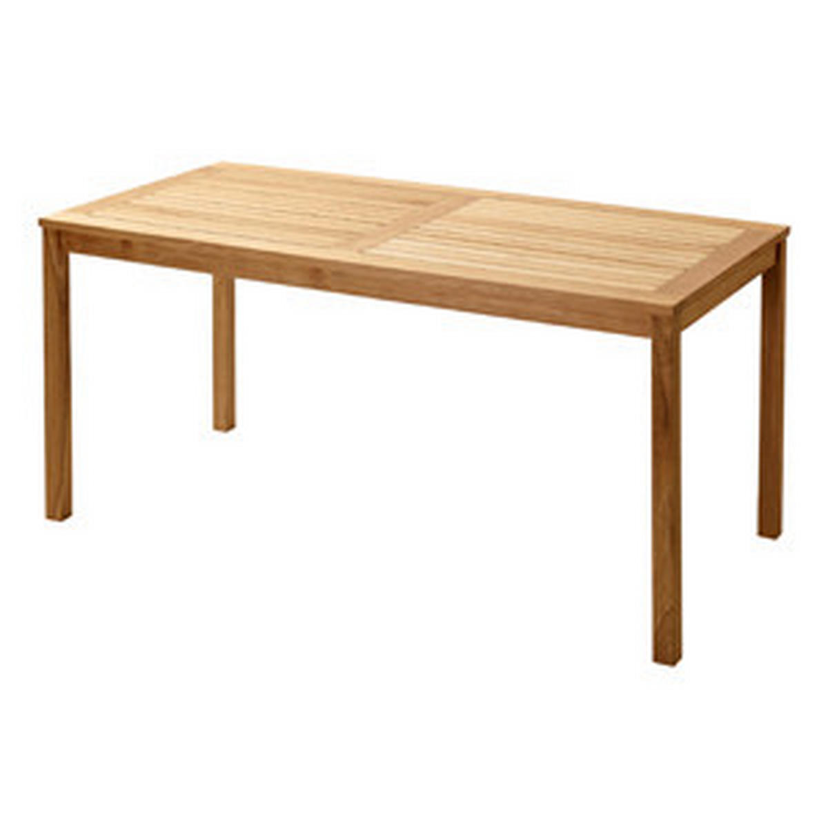 GARTENTISCH 165/80/75 cm Holz rechteckig  - Teakfarben, Natur, Holz (165/80/75cm) - Gardenson