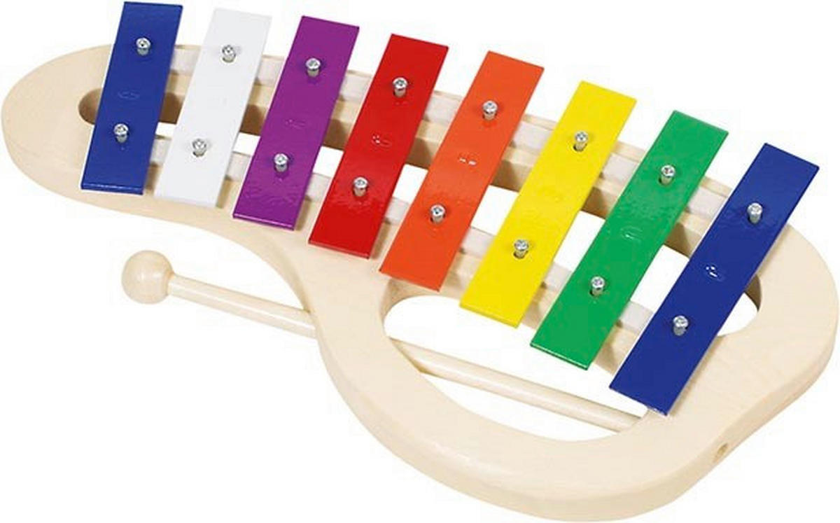 KSILOFON   - prirodne boje, Basics, drvo/metal (31,5cm) - Goki