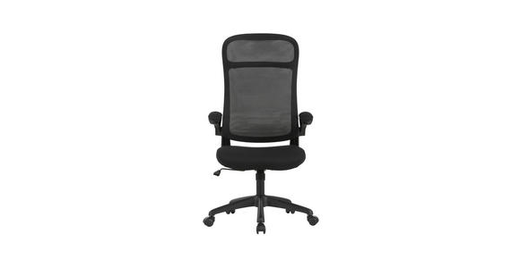 DREHSTUHL in Netzbespannung Schwarz - Schwarz, Design, Kunststoff/Textil (66/114-122/66cm) - Carryhome