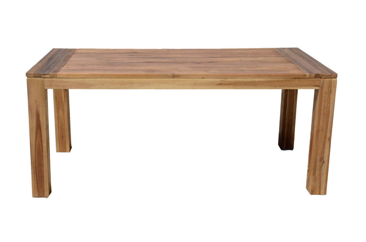 GARTENTISCH 180/90/77 cm Holz rechteckig  - Braun, MODERN, Holz (180/90/77cm) - Gardenson