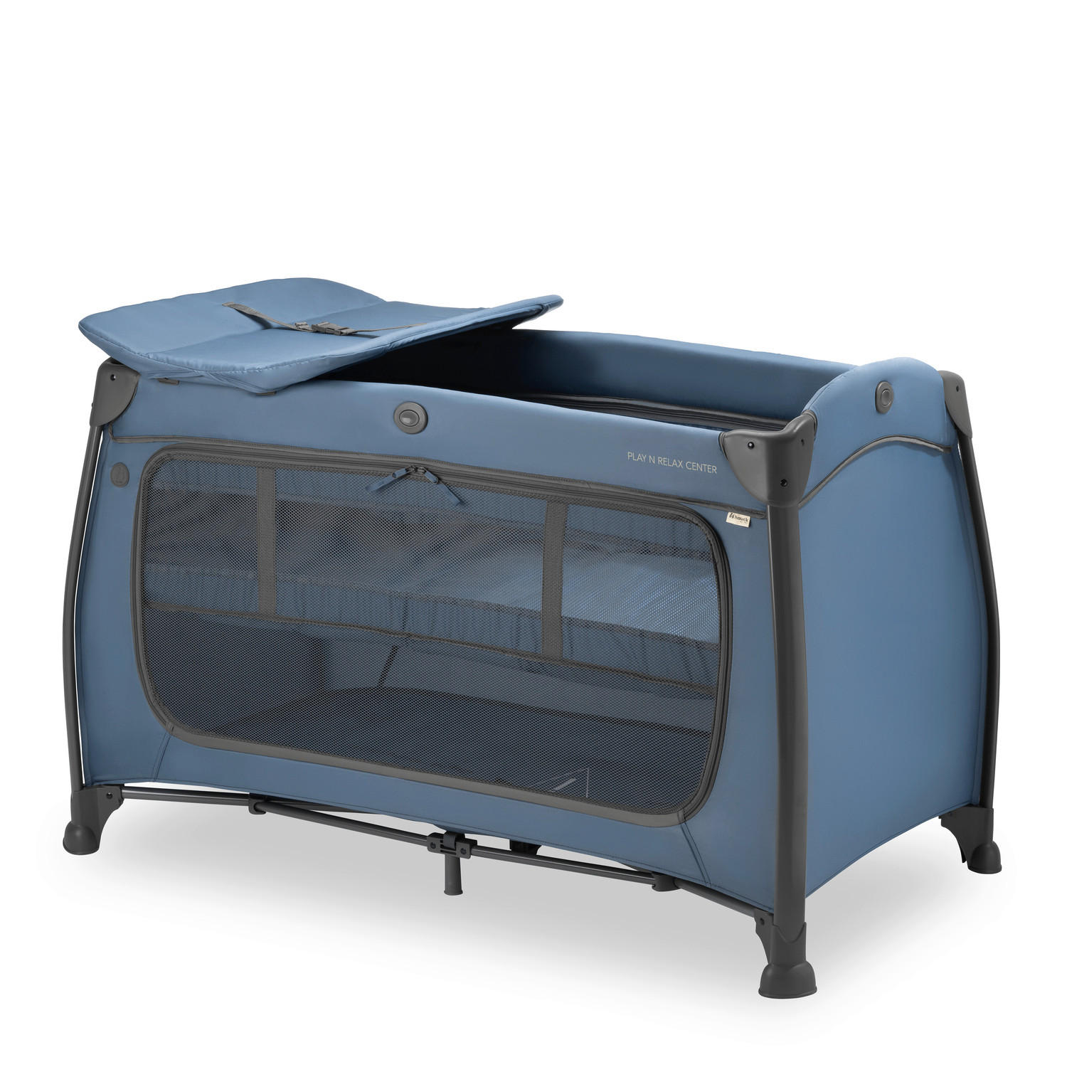 REISEBETT Play N Relax Center   - Blau, Basics, Kunststoff/Textil (79/78/129cm) - Hauck