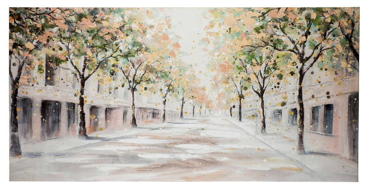 LEINWANDBILD Landschaft & Natur, Bäume 140/70 cm  - Multicolor, Basics, Textil (140/70cm)