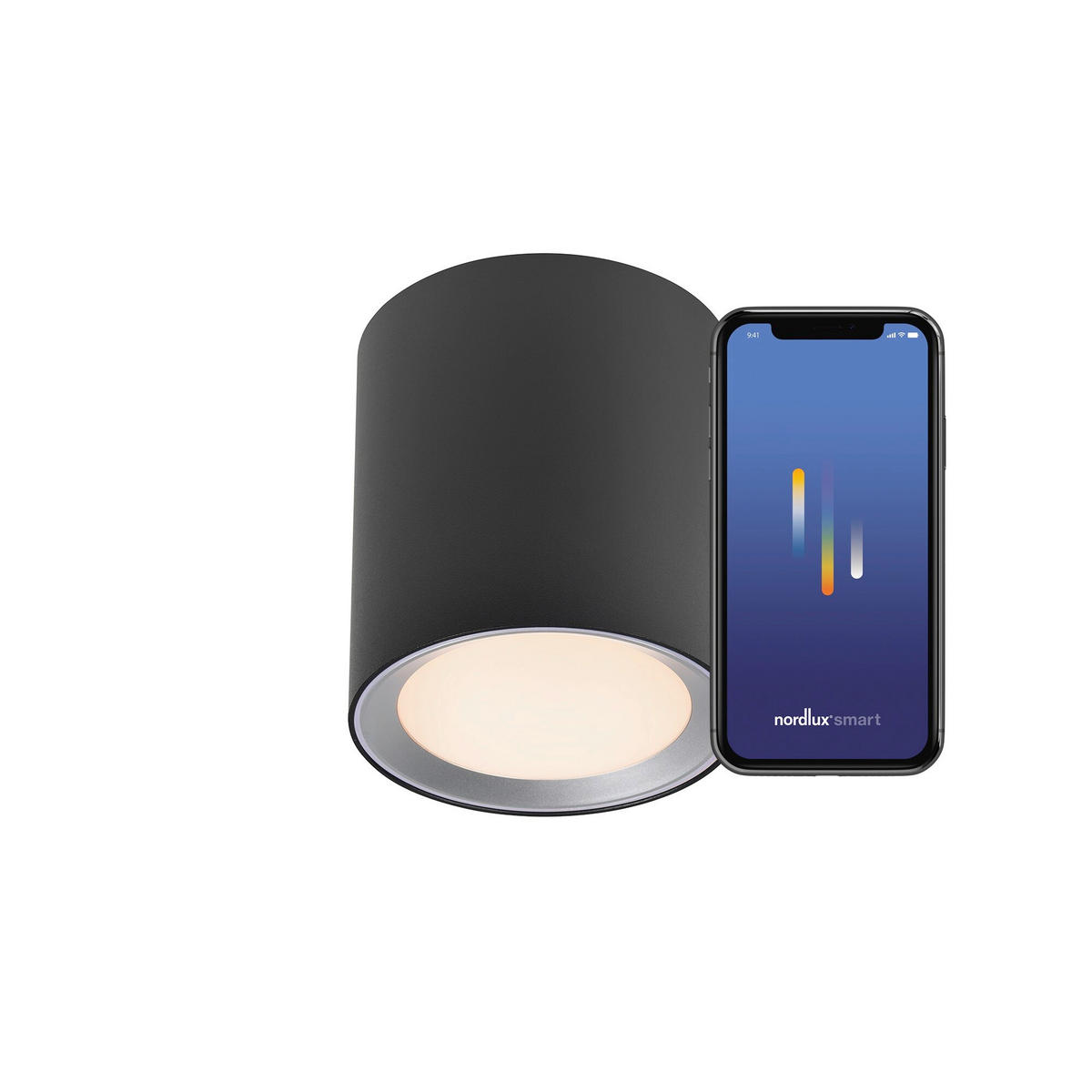 LED-DECKENSTRAHLER 12,5/14 cm   - Schwarz, Design, Metall (12,5/14cm) - Nordlux