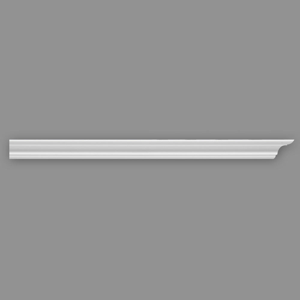 ZIERLEISTE 200/2,2/2,2 cm Weiß Kunststoff  - Weiß, Design, Kunststoff (200/2,2/2,2cm)