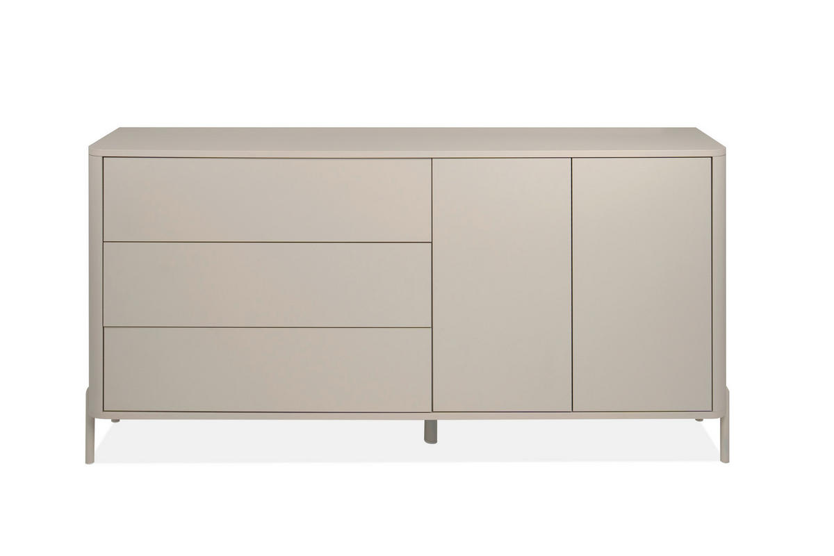 SIDEBOARD  175/88/38 cm 3 Schublade(n)  - Kaschmir, Design, Holzwerkstoff/Metall (175/88/38cm) - MID.YOU