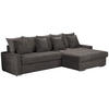 ECKSOFA SALVADOR Dunkelbraun Mikrofaser  - Wengefarben/Dunkelbraun, MODERN, Holz/Textil (293/164cm) - MID.YOU