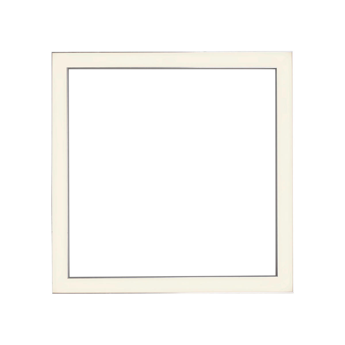 LED-DECKENLEUCHTE 55/55/3,9 cm   - Alufarben, Design, Kunststoff/Metall (55/55/3,9cm) - Neuhaus PURE