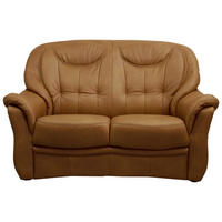 SEDACÍ SOUPRAVA, kůže, koňaková - černá/koňaková, plast/kůže (156/104/98cm) - Cantus