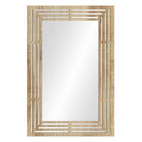 DEKOSPIEGEL  40/60 cm   in rechteckig  - Eichefarben, Basics, Glas/Holz (40/60cm)