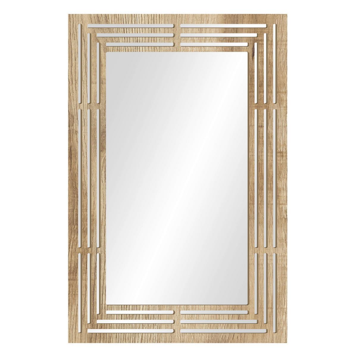 DEKOSPIEGEL  40/60 cm   in rechteckig  - Eichefarben, Basics, Glas/Holz (40/60cm)