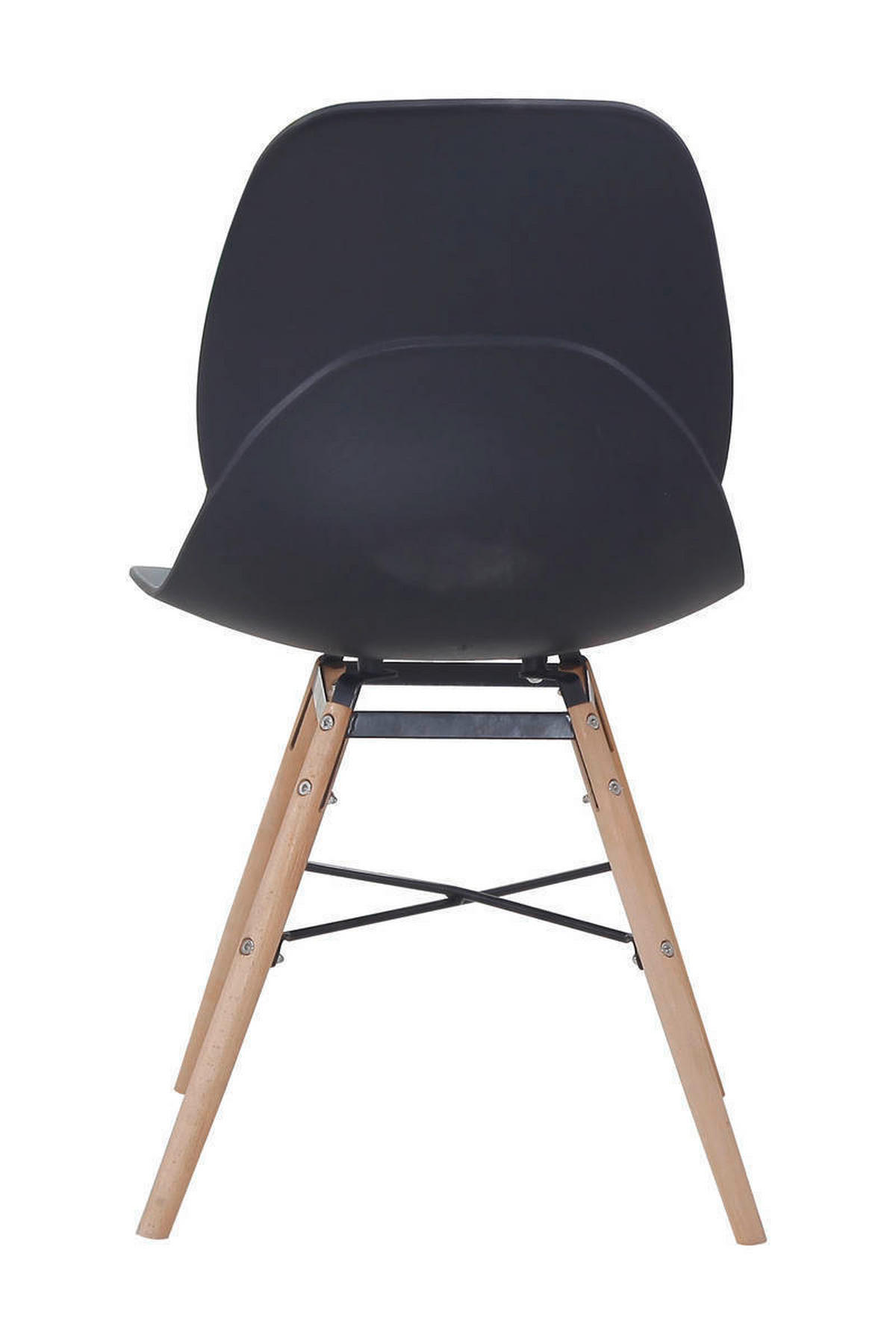 STUHL-SET 2 Stück  in Eisen  - Schwarz, LIFESTYLE, Holz/Kunststoff (45/82/53,5cm) - Kayoom