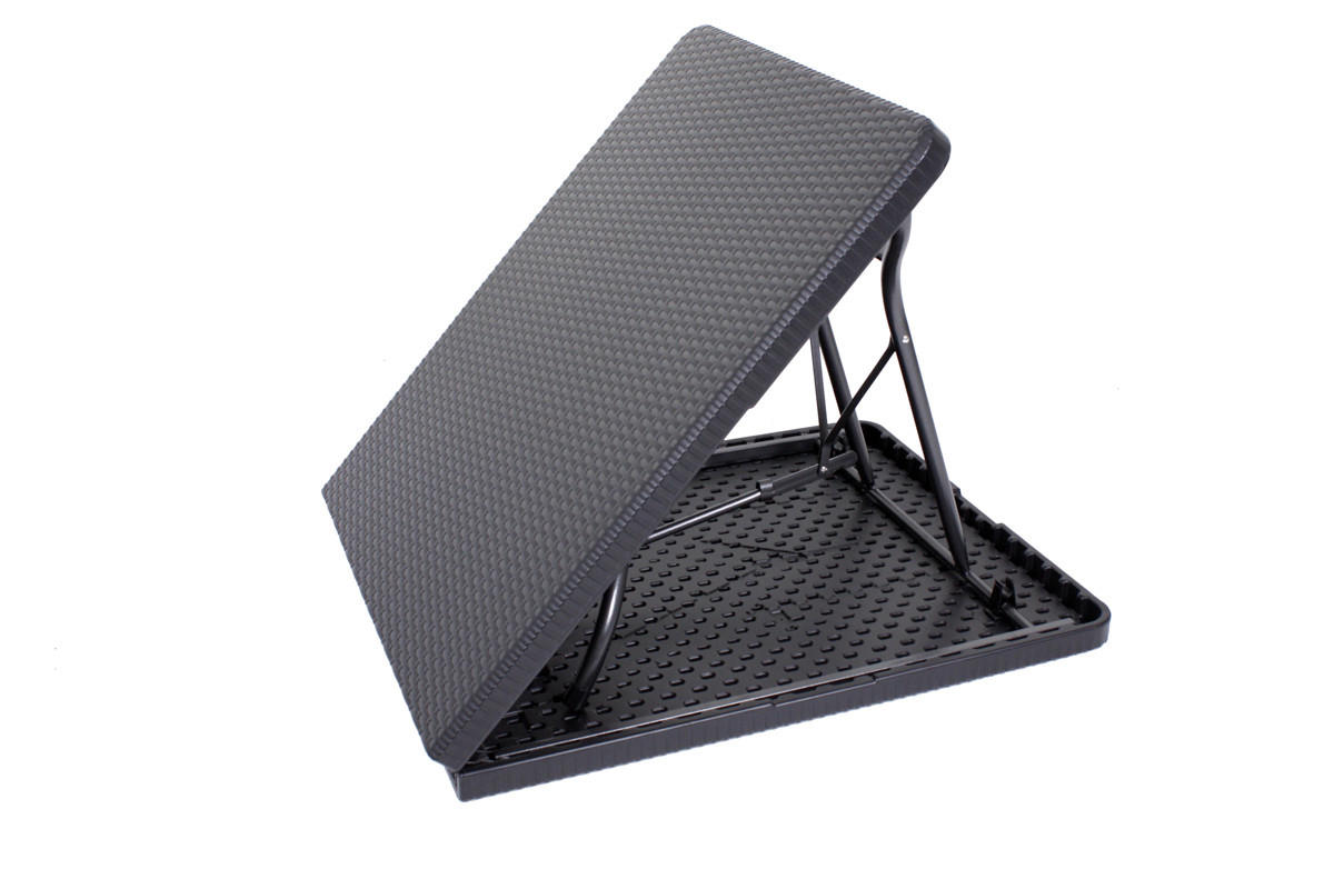 GARTENKLAPPTISCH 180/75/72 cm  - Schwarz, Basics, Kunststoff/Metall (180/75/72cm) - Gardenson