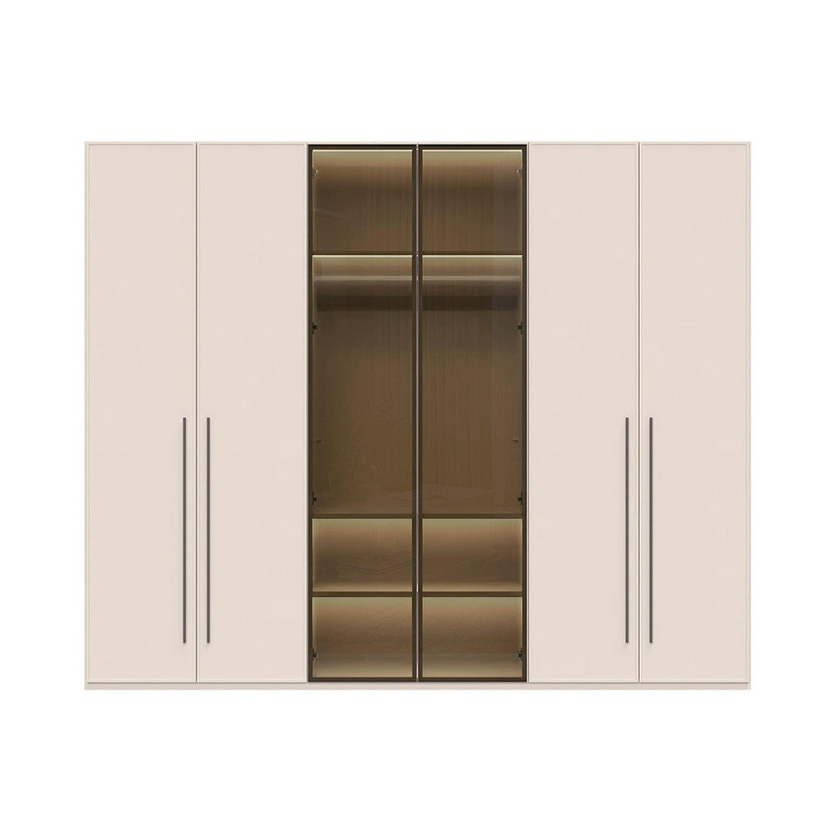 ORMAR SA KLASIČNIM VRATIMA  272/224/56 cm  - Dizajnerski, staklo/pločasti materijal (272/224/56cm)