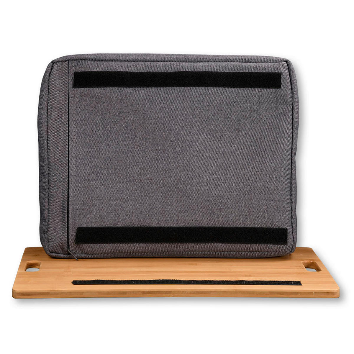 TABLETT   45/31/8 cm   - Dunkelgrau/Naturfarben, Basics, Naturmaterialien/Textil (45/31/8cm) - Kesper