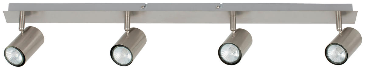 DECKENLEUCHTE    85/15/10,5 cm  - Nickelfarben, Trend, Metall (85/15/10,5cm) - Novel