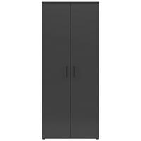 MEHRZWECKSCHRANK 80/195/40 cm  in Graphitfarben  - Anthrazit/Schwarz, MODERN, Holzwerkstoff/Kunststoff (80/195/40cm) - Carryhome