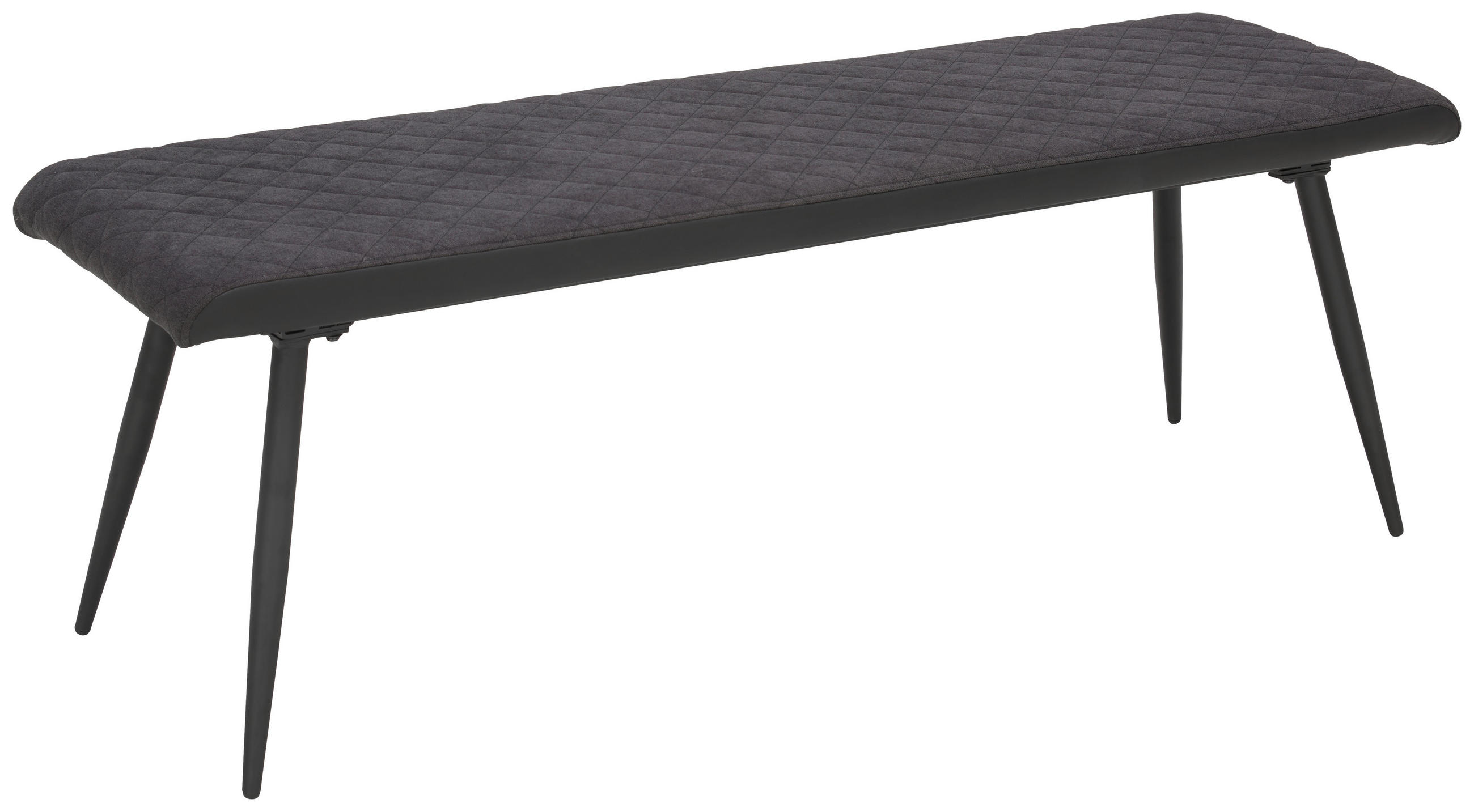 BANCĂ 140/48/42 cm in antracit, negru - antracit/negru, Design, metal/textil (140/48/42cm) - Carryhome