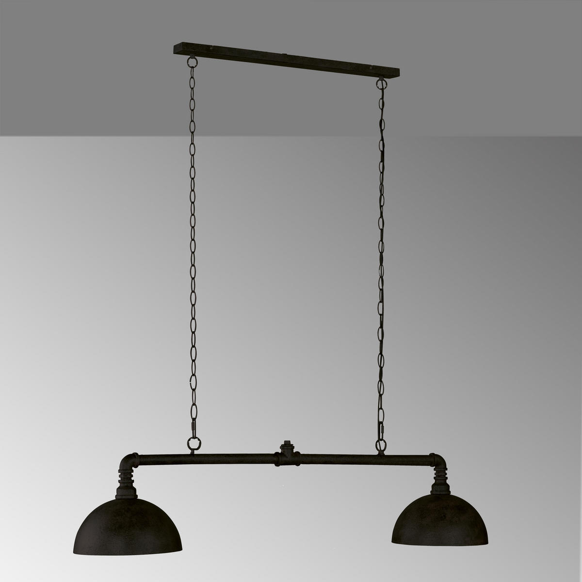 HÄNGELEUCHTE 87/5/140 cm    - Schwarz, Lifestyle, Metall (87/5/140cm) - Fischer & Honsel
