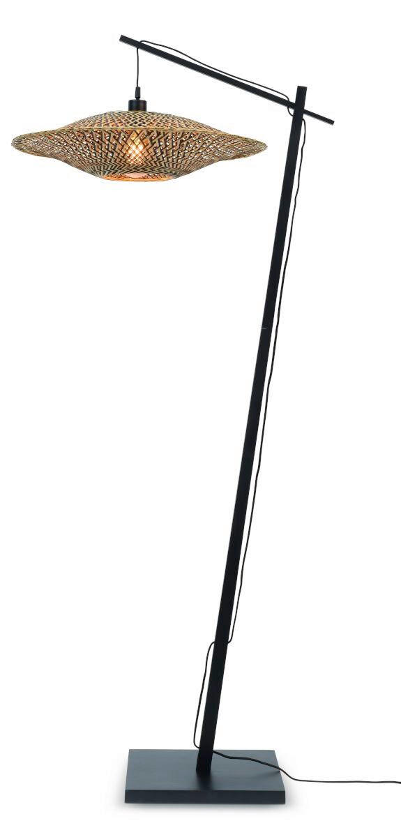 STOJACÍ LAMPA, 60/176 cm  - černá/přírodní barvy, Trend, dřevo (60/176cm) - Good & Mojo