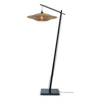 STOJACÍ LAMPA, 60/176 cm  - černá/přírodní barvy, Trend, dřevo (60/176cm) - Good & Mojo