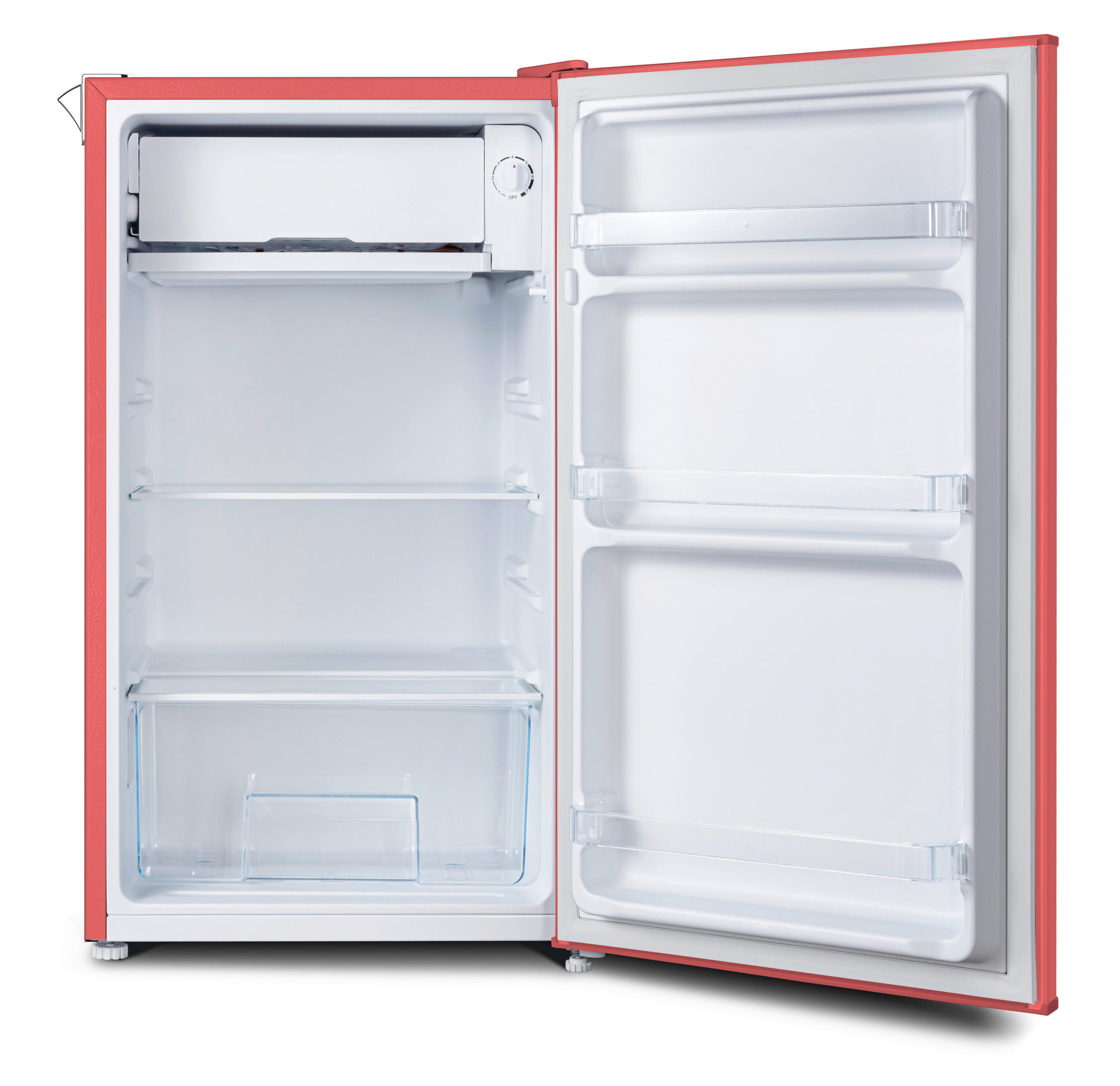 KÜHLSCHRANK 47,4/83,1/44,7 cm KG83R-37  - Rot, Trend, Glas/Kunststoff (47,4/83,1/44,7cm) - Respekta